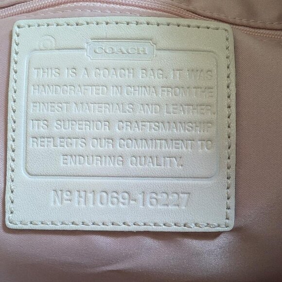 (SOLD) COACH IVORY LEATHER SATCHEL Shoulder BAG - Picture 4 of 7